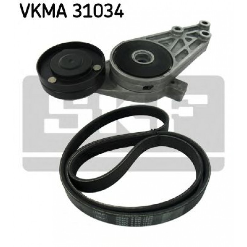 VKMA 31034 SKF Комплект доріжкового ремня (ролик, ремінь)